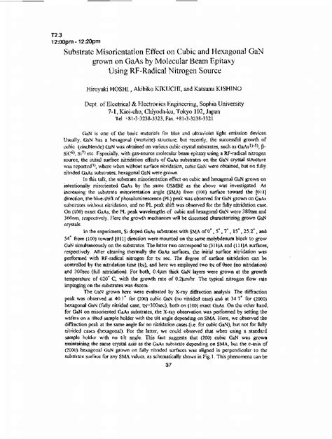 Substrate Misorientation Effect On Cubic And Hexagonal GaN Grown On