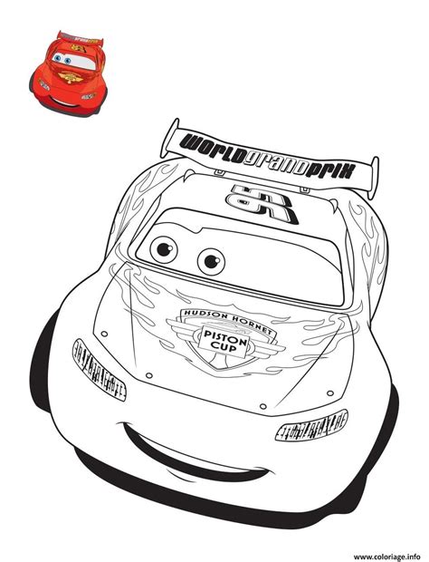 Coloriage Cars 3 Flash Mcqueen Confiant Pour La Course De Voiture