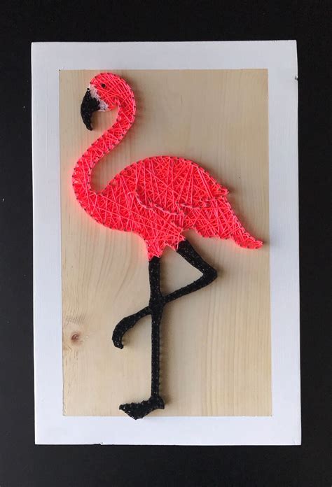 Flamingo String Art Etsy