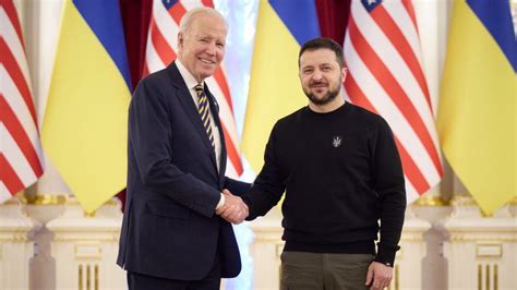 Us President Joe Biden Met Ukrainian President Zelensky In Surprise