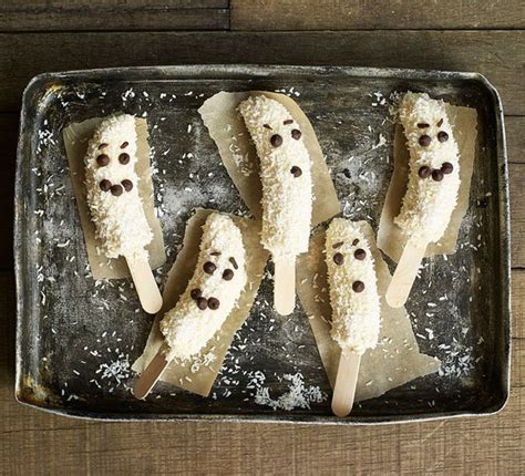 Frozen Banana Ghosts Recipe Bbc Good Food