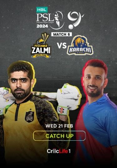 Watch Cricket Pakistan Super League Peshawar Zalmi Vs Karachi Kings