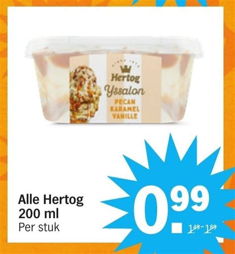 Alle Hertog 200ML Aanbieding Bij Albert Heijn