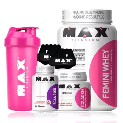 Suplemento En Polvo Max Titanium Kit Adelgazamiento Mujer Whey