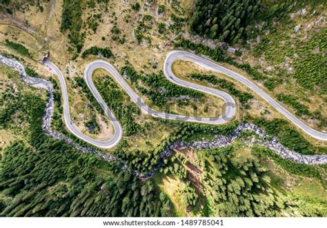 One Most Beautiful Highways World Transfagarasan Stock Photo 1489785041