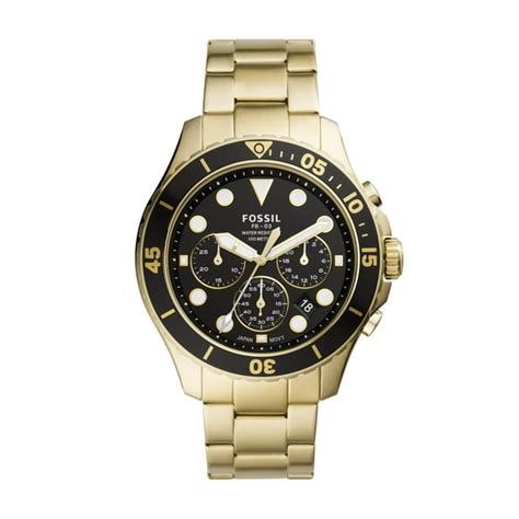 Fossil Fossil Mens Fb 03 Chronograph Gold Tone Stainless Steel Watchstyle Fs5727 Walmart