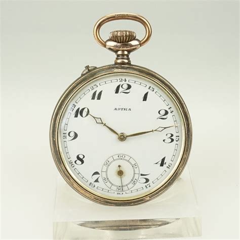 Working Junghans Astra Solid Silver Pocket Watch Antique Men S No Fusee