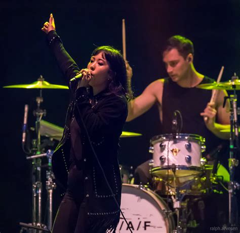 The Naked And Famous Performing At The Austin360 Amphitheater In Austin Texas