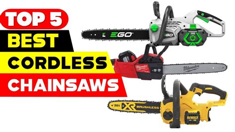 Top 5 Best Cordless Chainsaws Reviews Of 2024 Youtube