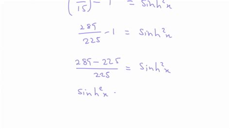 Solved Gives A Value Of Sinhx Or Coshx Use The Definitions And The