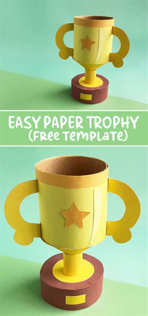 Paper Trophy Craft - Perfect for Father's Day!