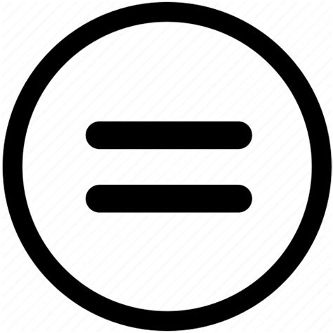 Equal Sign Icon