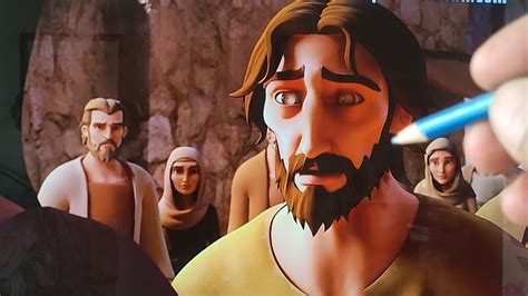 How To Draw Jesus Heals Blind Bartimaeus From Superbook Part