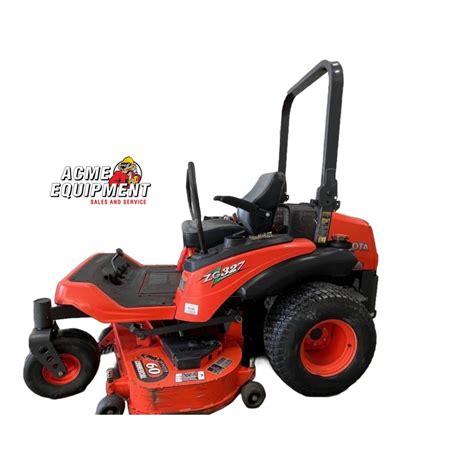 Kubota Zg327p 60 Inch Gasoline Powered Zero Turn Lawn Mower 2008 Used Zg327 Acme Tools