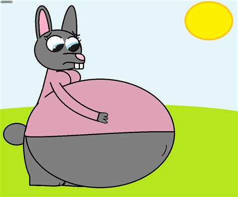 the Bunny's Kicking Hyper Pregnant belly by Pancakedude on DeviantArt