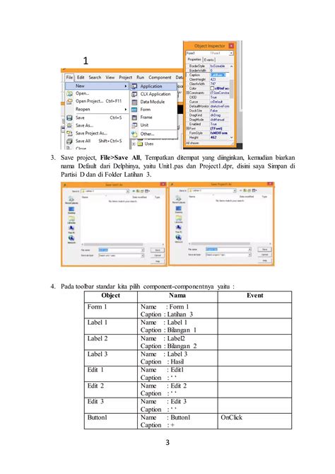 Membuat Kalkulator Sederhana Dengan Delphi 7 PDF