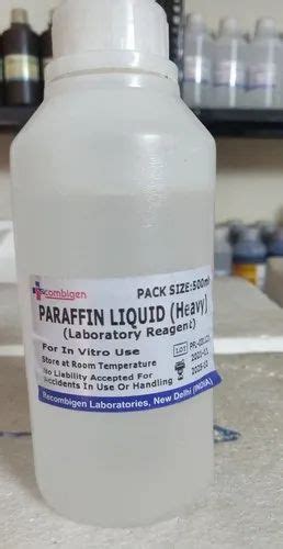 White Paraffin Liquid Heavy Chemical Grade Packaging Size Ml