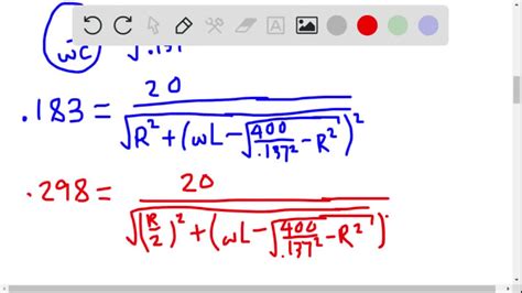 SOLVED A Capacitor A Coil And Two Resistors Of Equal Resistance Are