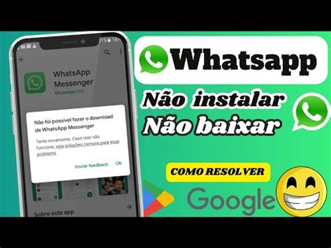 Consertar N O Poss Vel Instalar Baixar O Aplicativo Whatsapp No