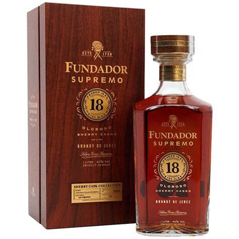 Бренди Fundador Supremo 18 Oloroso Sherry Casks Brandy De Jerez In T