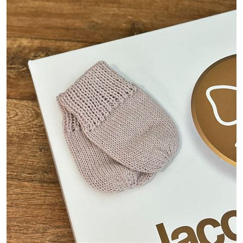 Luvinhas de Tricô Rosa Nude Loja Laco de Menina