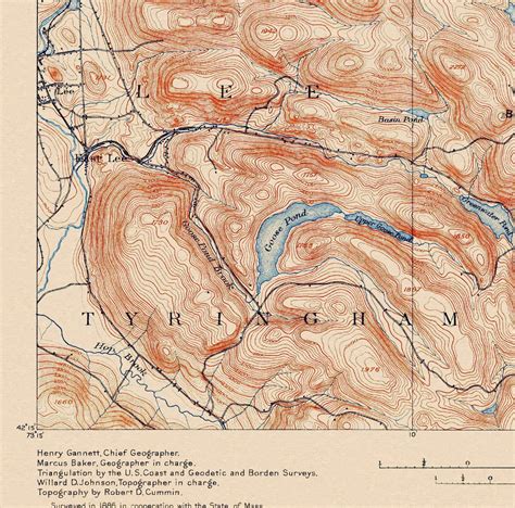 Becket MA Restored Vintage Map Etsy