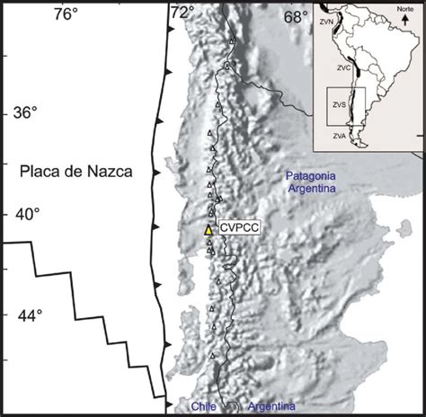 1 Mapa De La Zona Volcánica Del Sur Zvs De La Cordillera De Los