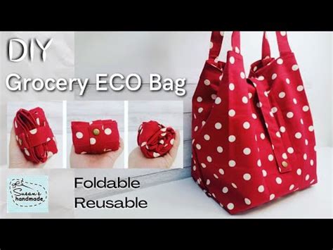 Diy Eco Bag Grocery Bag How To Sew Shopping Bag Tote Bag