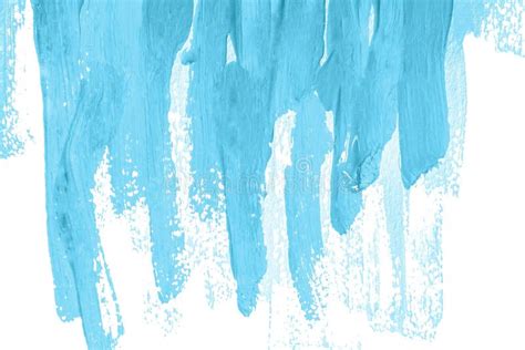 Drips And Streakes Of Light Blue Paint Stock Illustration