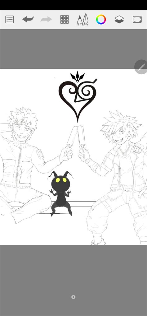 Naruto X Kingdom Hearts Drawing Rkingdomhearts