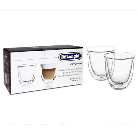 Tasse Cappuccino Delonghi En Verre Lot De