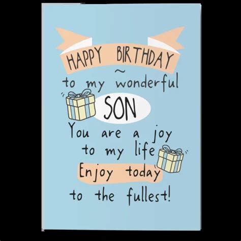 Happy Birthday My Lovely Son - Heddie Petronella