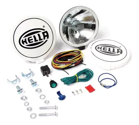 Kit Farol Milha Fusca Kombi Hella Black Universal Frete Gr Tis