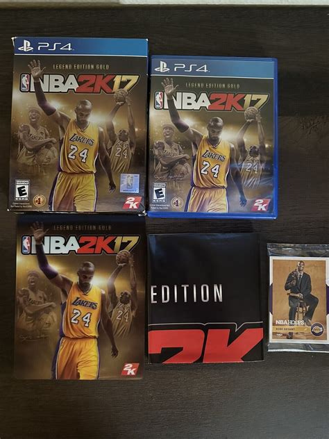 Nba 2k17 Legend Edition Gold Ps4 Complete With Card Poster And Magnet Ebay