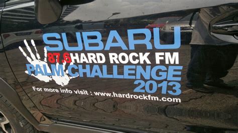 Radio Branding Materials Event Subaru Hard Rock Fm Palm