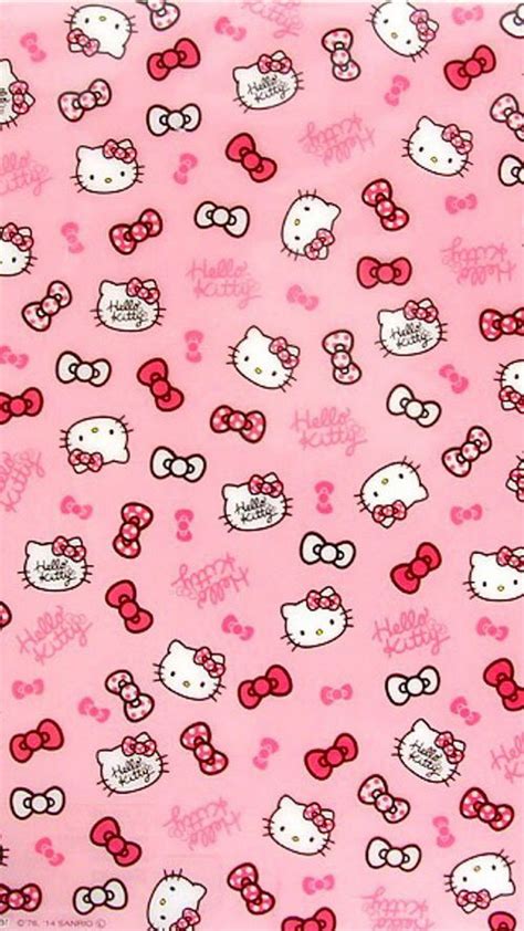 Aesthetic Pink Background Hello Kitty Wallpaper Download Free Mock Up