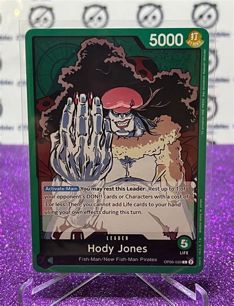 2024 ONE PIECE HODY JONES # OP06-020 LEADER WINGS OF THE CAPTAIN GAME