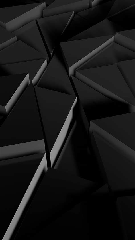 Triangles D Dark Abstract Gloomy Shapes Hd Phone Wallpaper Peakpx