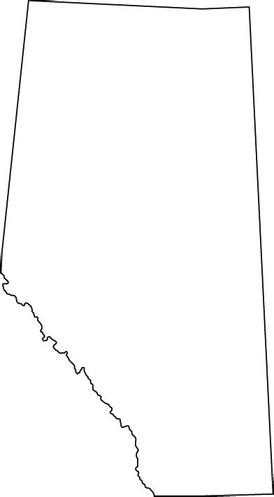 Printable Blank Map Of Alberta Outline Transparent Map Images And