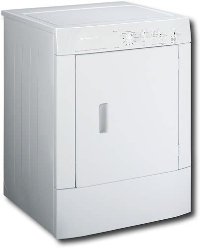 Best Buy Frigidaire 5 8 Cu Ft 7 Cycle Electric Dryer White On White