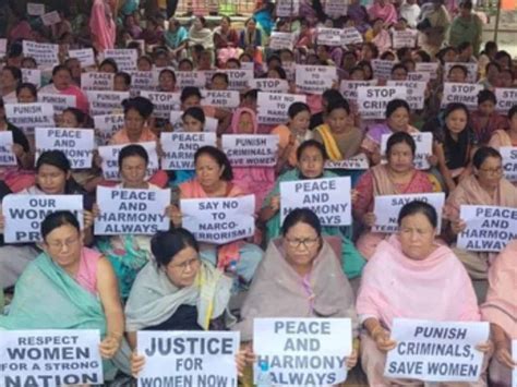 Women Parade Case Women Hold Massive Protests Across Manipur