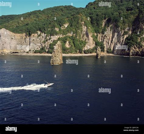 Speed Boat On Calm Water At Mercury Bay New Zealand Stock Photo Alamy