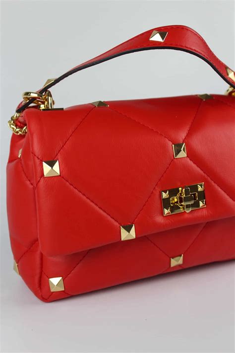 Bolso Acolchado Piel Rojo Comprar Bolsos De Inspiraci N Italianos