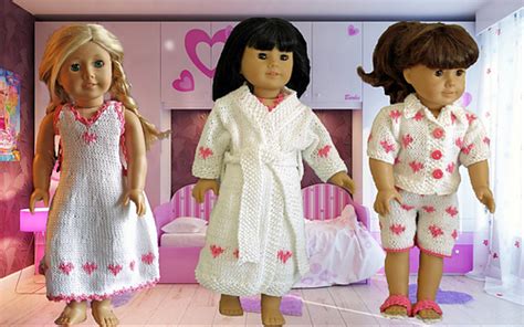 Ravelry: American Girl 18" doll Pajama Party pattern by Ase Bence