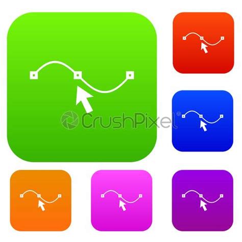 Drawing the curve set collection - stock vector 4443126 | Crushpixel