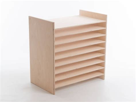 A3 Paper Rack Shelves Desktop Organizer Baltic Birch Etsy