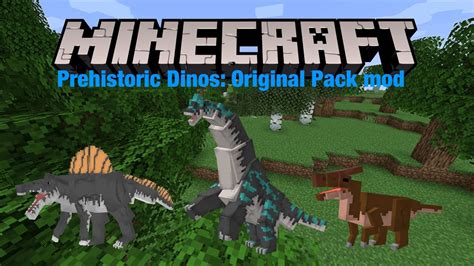 Minecraft Prehistoric Dinos Original Pack Mod Youtube