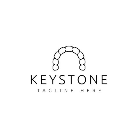premium vector unique keystone logo design