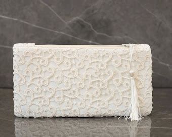 Ivory Bridal Clutch Etsy