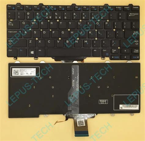 Original US Keyboard For DELL Latitude 13 7350 7450 3340 3350 Keyboard